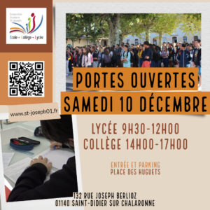 Journée portes ouvertes Collège & Lycée