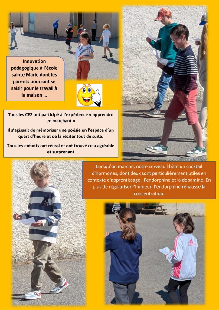Apprendre en marchant!