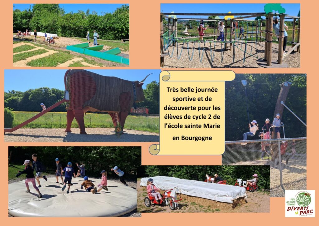 Les élèves du cycle 2 de l’école Sainte-Marie en Bourgogne!